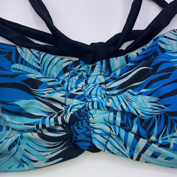 WOMEN'S SWIMSUIT BATHING Suit Bikini Halter Top Size L - Picture 2 of 4